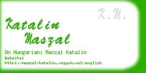 katalin maszal business card